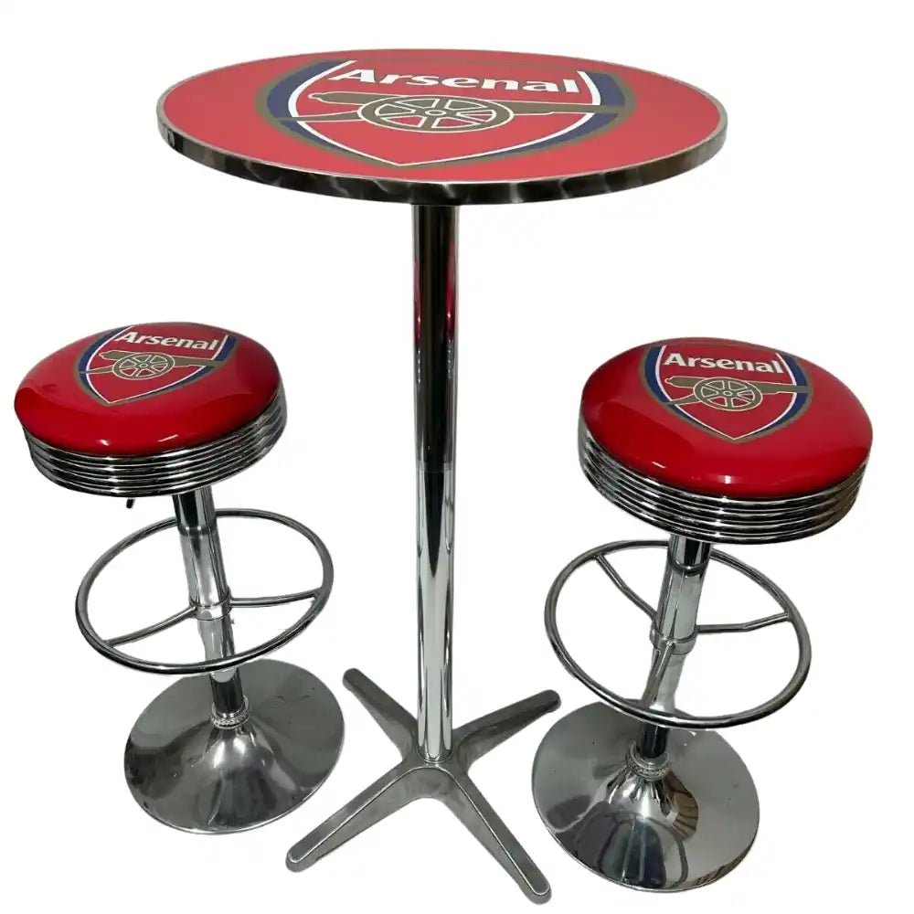 Arsenal FC Bar Table & Bar Stool Set - KING CAVE