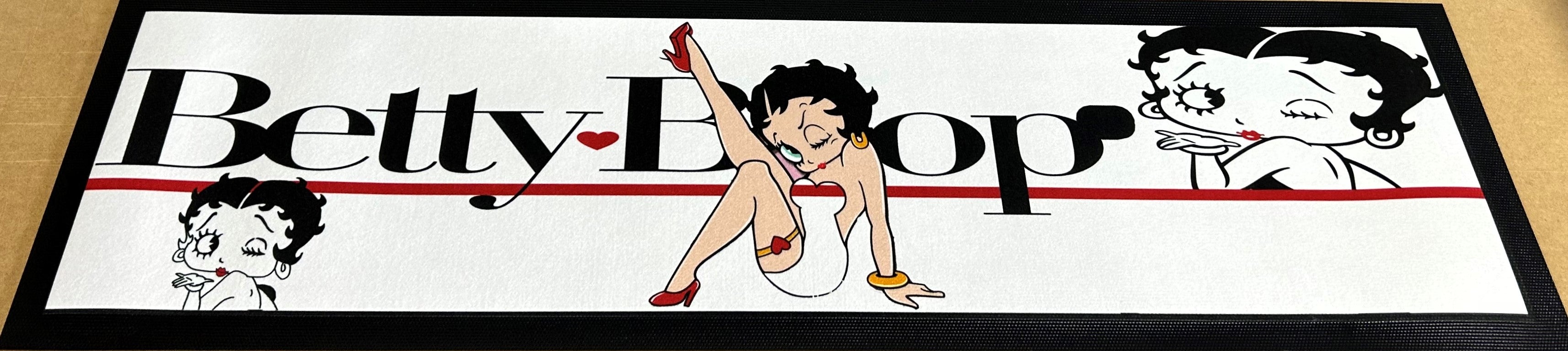 Betty Boop Premium Rubber-Backed Bar Mat Runner - KING CAVE