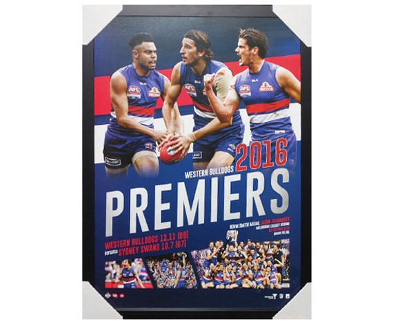 Western Bulldogs 2016 AFL Premiers Print Framed