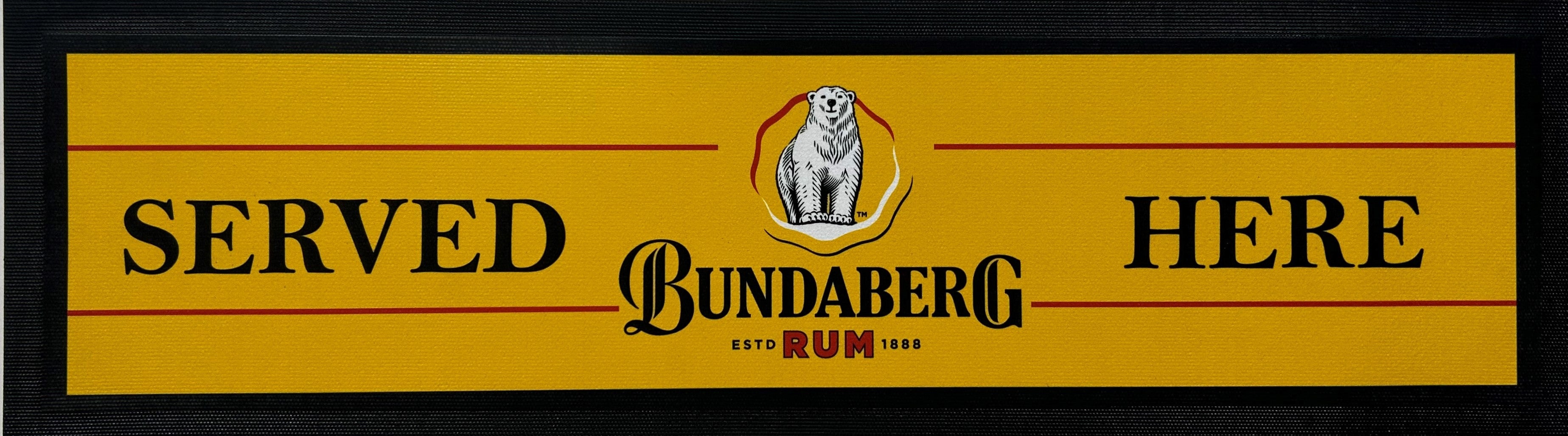 Bundaberg Rum Gold Premium Rubber-Backed Bar Runner - KING CAVE