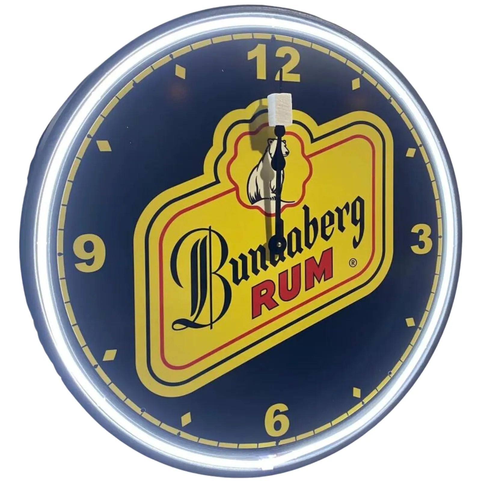 Bundaberg Rum Neon Clock - KING CAVE