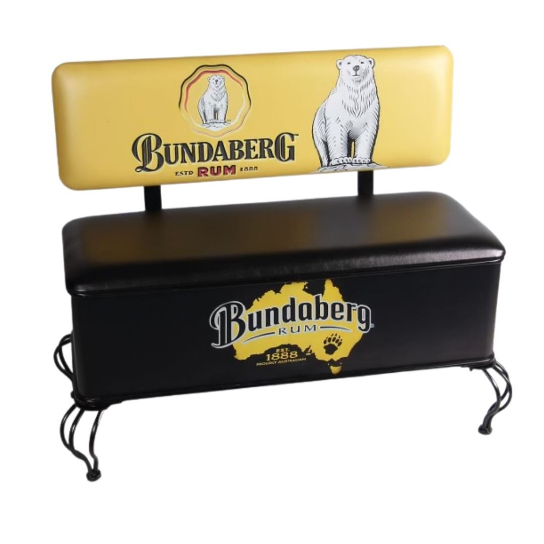Bundaberg Rum Premium Quality Bench Seat Under Seat Storage - KING CAVE