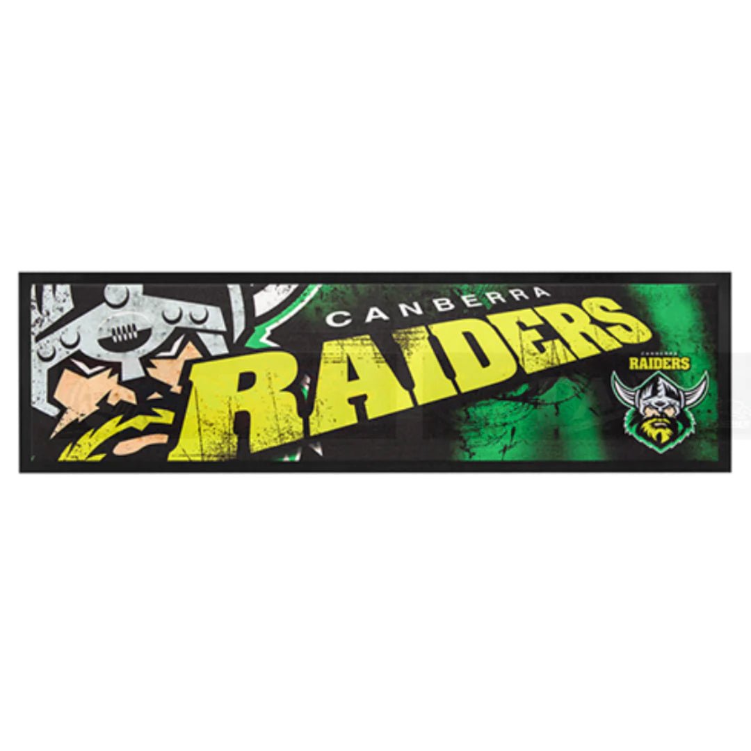 Canberra Raiders NRL Rubber-Backed Bar Runner - KING CAVE