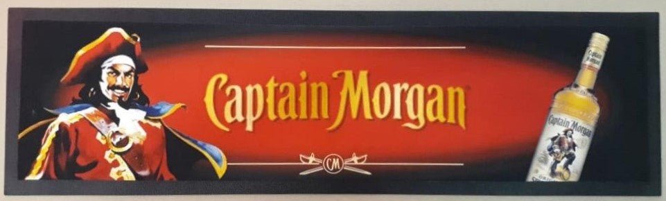Captain Morgan Premium Rubber-Backed Bar Runner - KING CAVE