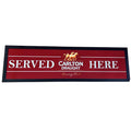 Carlton Draught Served Here Premium Rubber-Backed Bar Runner - KING CAVE