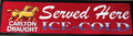 Carlton Draught "Served Here" Premium Rubber-Backed Bar Runner - KING CAVE