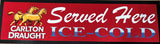 Carlton Draught "Served Here" Premium Rubber-Backed Bar Runner - KING CAVE