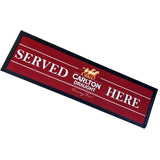 Carlton Draught Served Here Premium Rubber-Backed Bar Runner - KING CAVE
