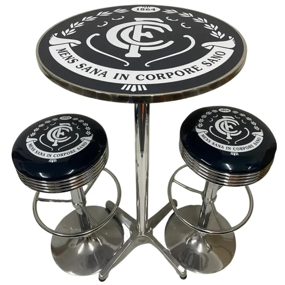 Carlton Football Club Bar Table & Bar Stool Set - KING CAVE