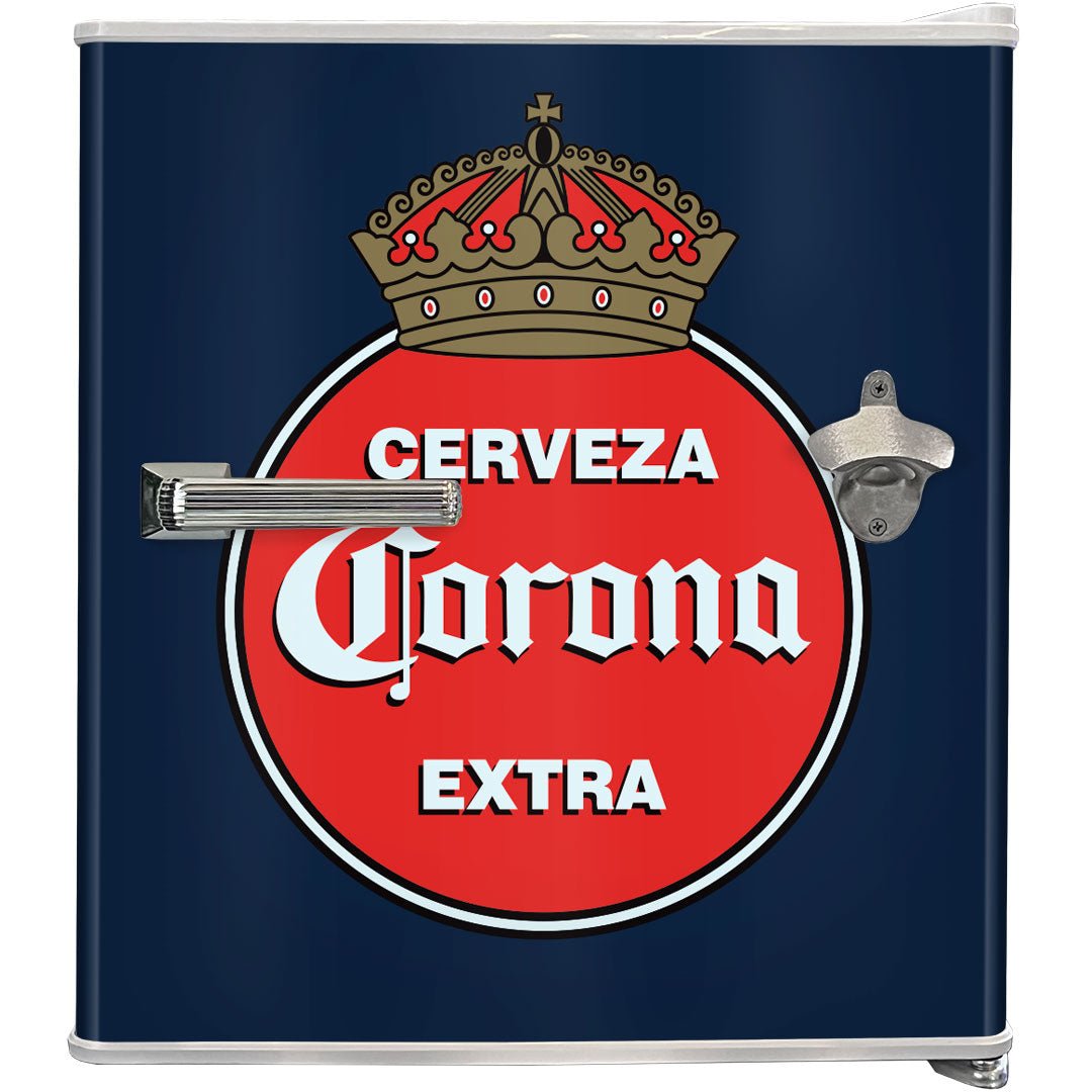 Cerveza Corona Retro Mini Bar Fridge 46Litre - Model BC46W-CORONA-V2 - KING CAVE