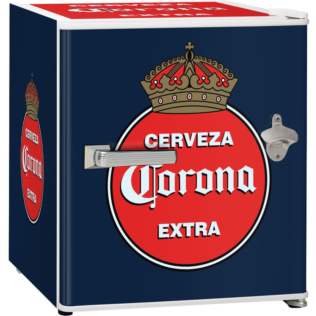 Cerveza Corona Retro Mini Bar Fridge 46Litre - Model BC46W-CORONA-V2 - KING CAVE