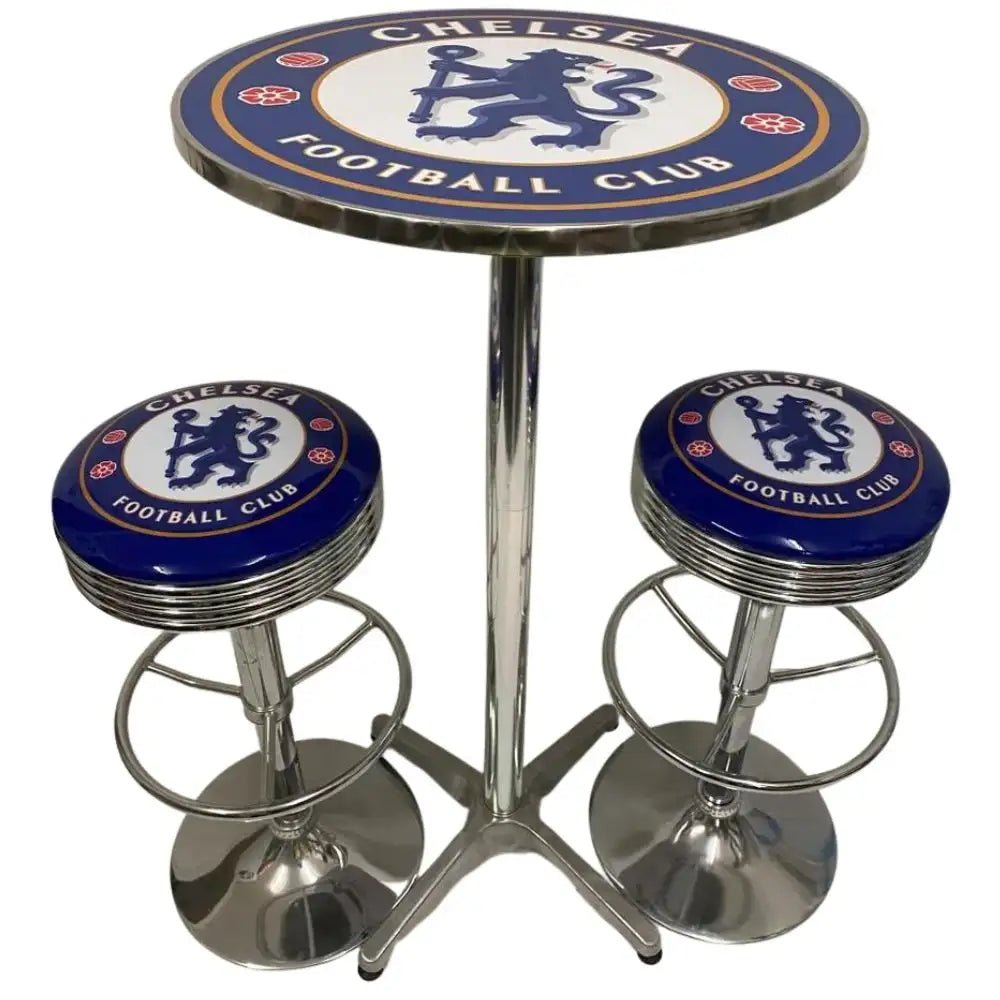 Chelsea FC Bar Table & Bar Stool Set - KING CAVE