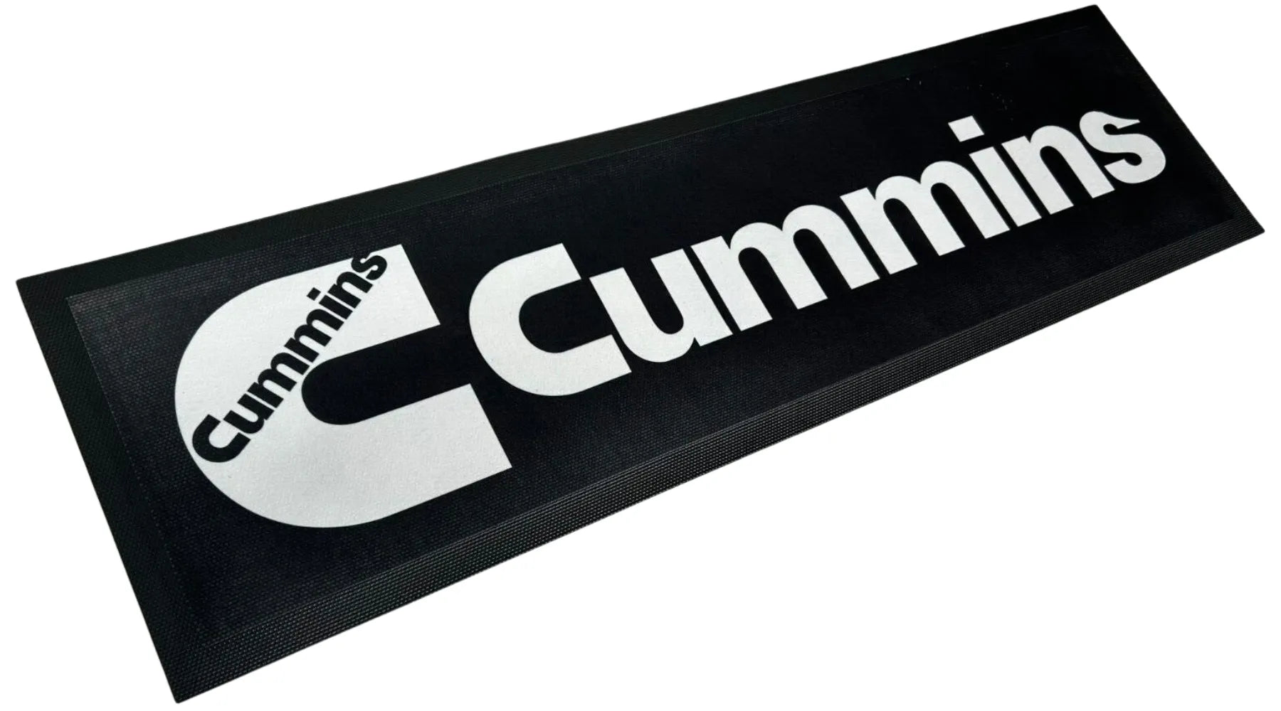 Cummins Black Premium Rubber-Backed Bar Mat Runner - KING CAVE