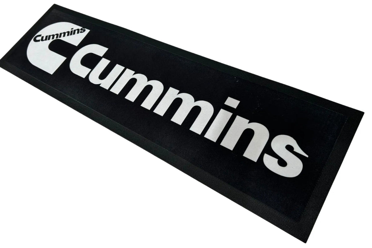 Cummins Black Premium Rubber-Backed Bar Mat Runner - KING CAVE