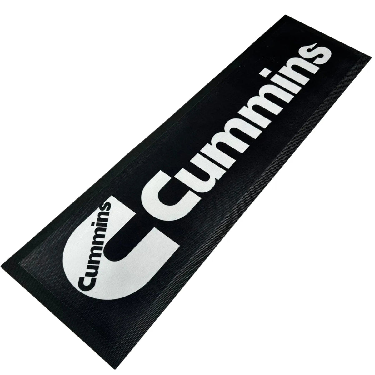 Cummins Black Premium Rubber-Backed Bar Mat Runner - KING CAVE