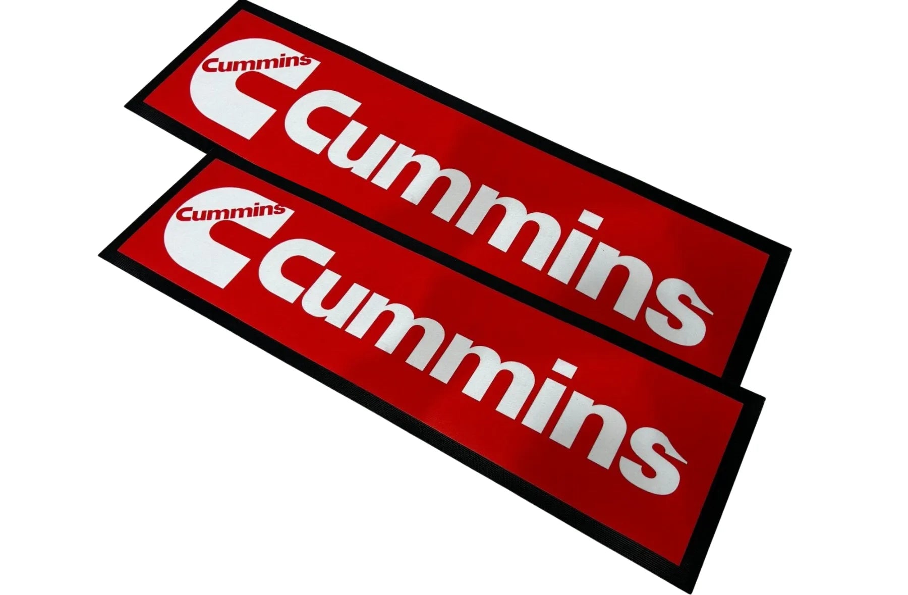 Cummins Red Premium Rubber-Backed Bar Mat Runner - KING CAVE