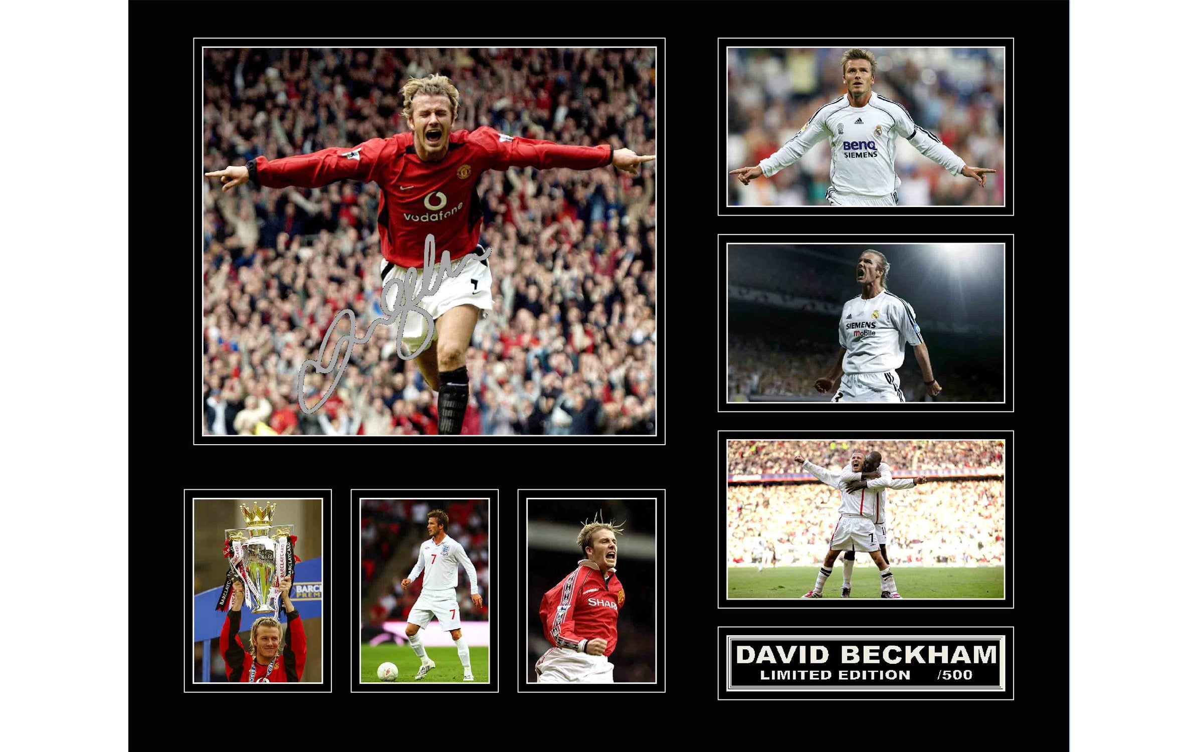 David Beckham Collage Framed - KING CAVE