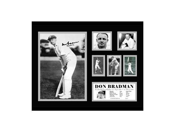 Don Bradman Collage Framed - KING CAVE