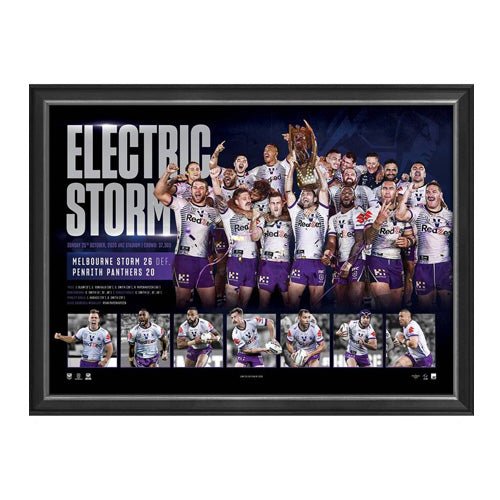 Electric Storm - Melbourne Storm 2020 Premiership Memorabilia - KING CAVE