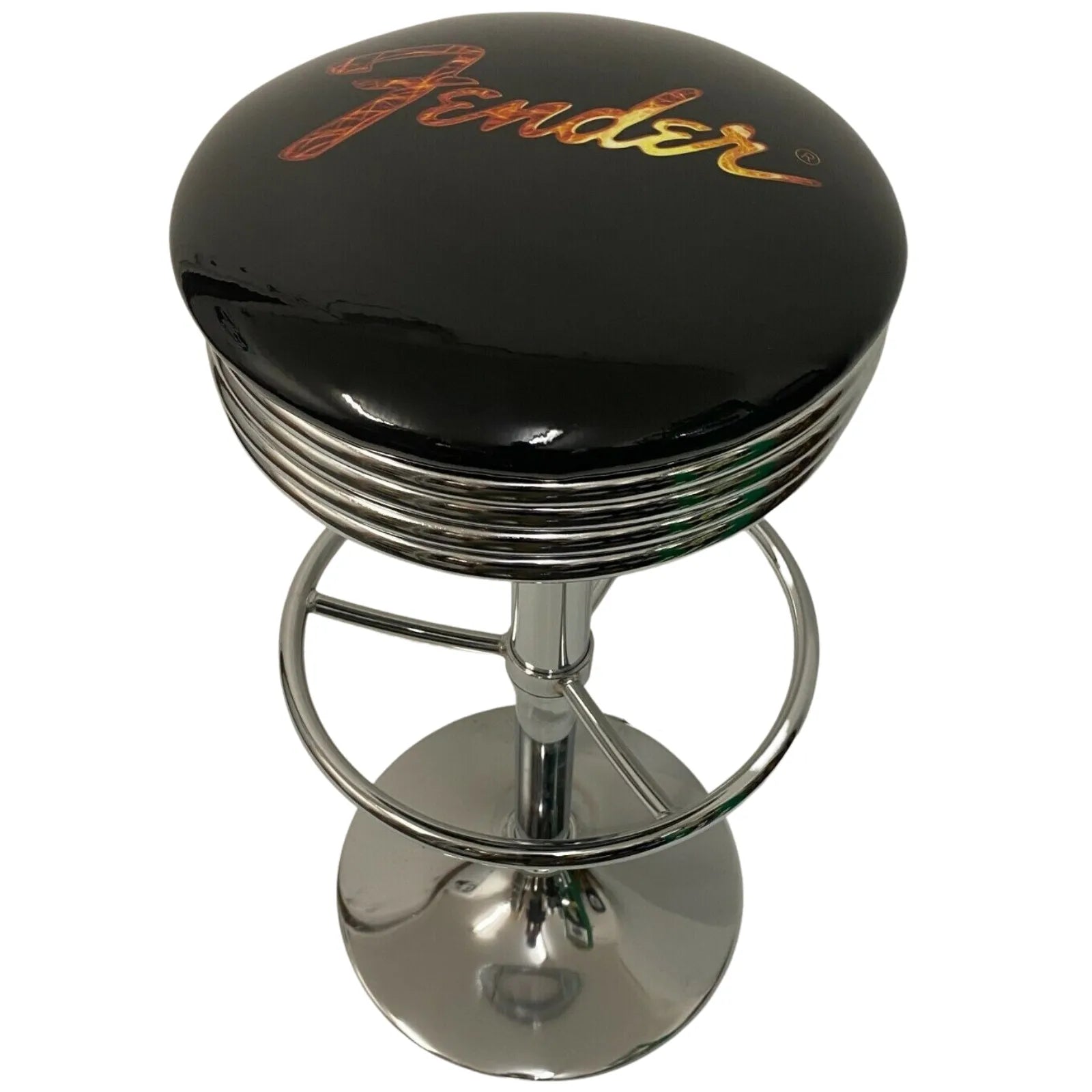 Fender Stainless Steel Gas-Lift Adjustable Bar Stool - KING CAVE