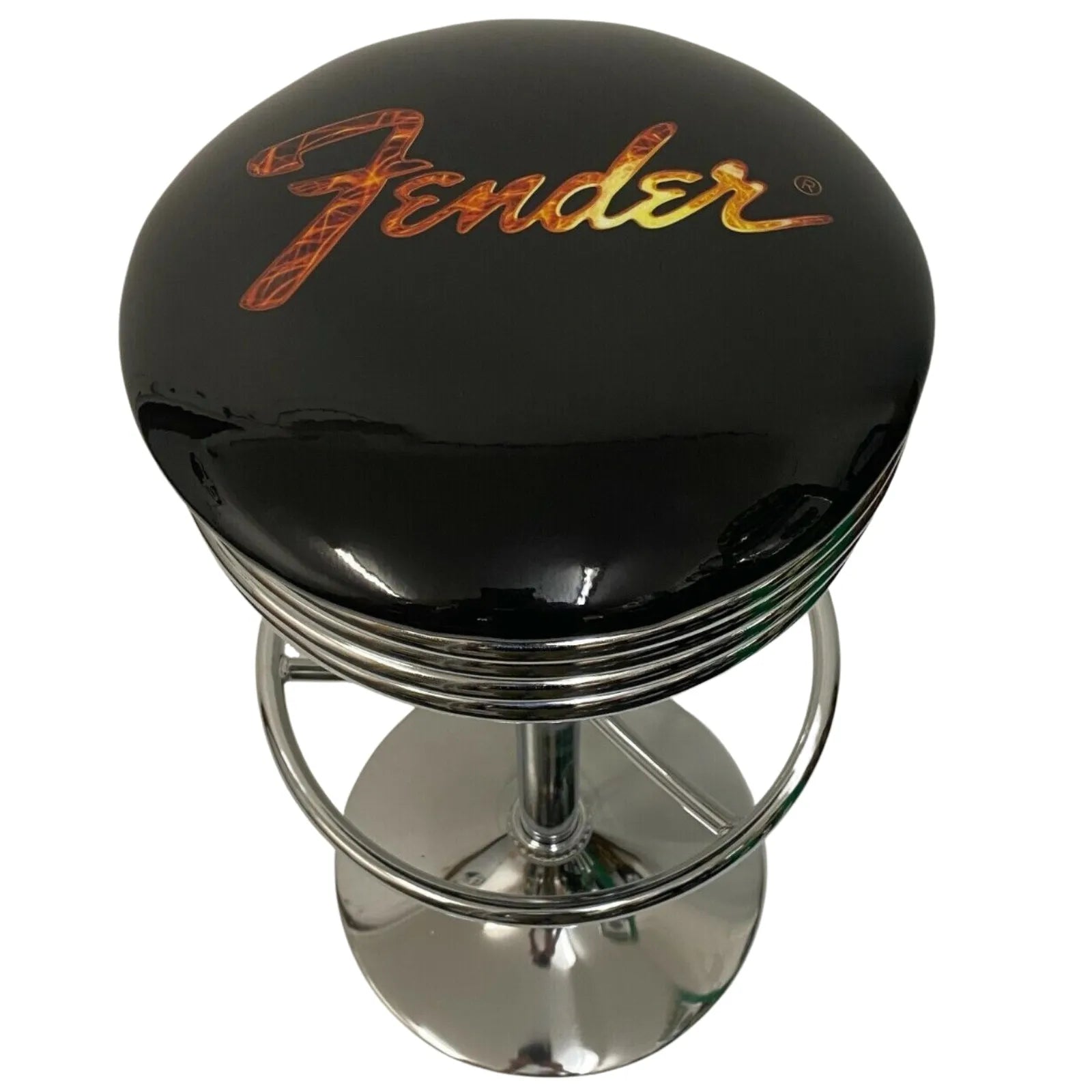 Fender Stainless Steel Gas-Lift Adjustable Bar Stool - KING CAVE