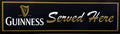 Guinness Served Here Premium Rubber-Backed Bar Mat Runner - KING CAVE