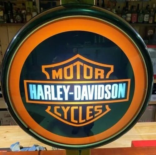 Harley Davidson Shield Illuminated Wall Hanging Bar Light - KING CAVE