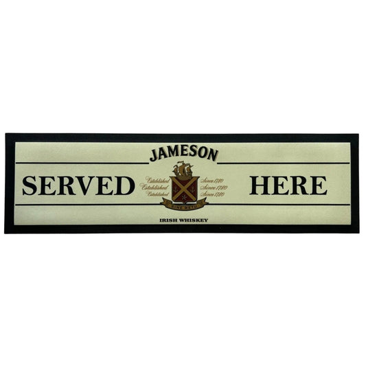 Jameson Served Here Premium Rubber-Backed Bar Mat Runner - KING CAVE
