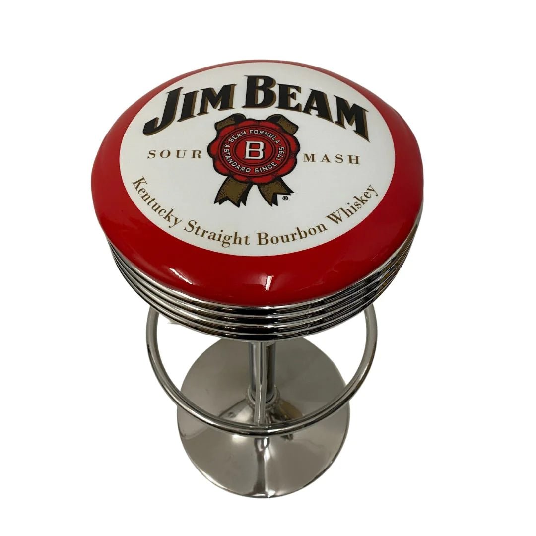 Jim Beam Premium Retro Gas-Lift Bar Stool - KING CAVE