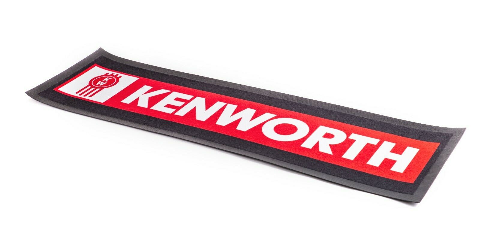 Kenworth Red Bar Premium Rubber-Backed Bar Mat Runner - KING CAVE