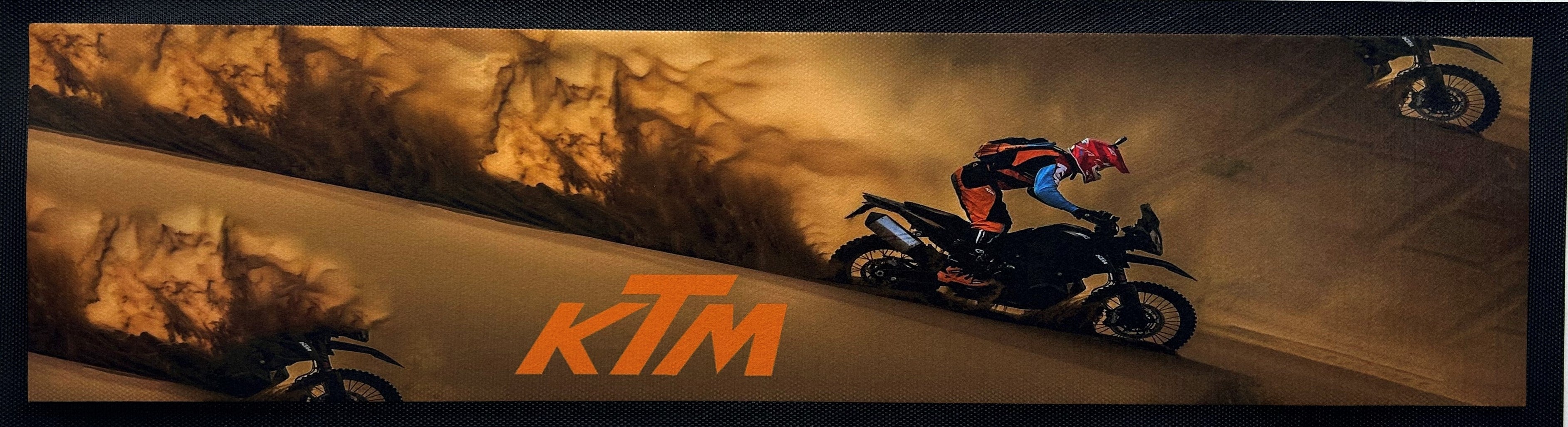 KTM Motorcycles Bar Premium Rubber-Backed Bar Mat Runner - KING CAVE
