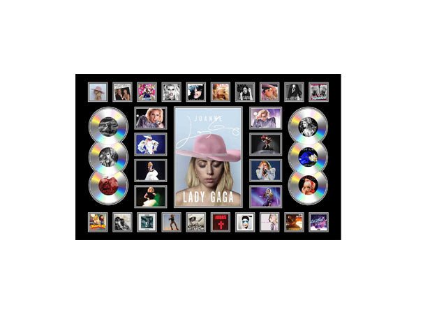 Lady Gaga Collage Framed - KING CAVE