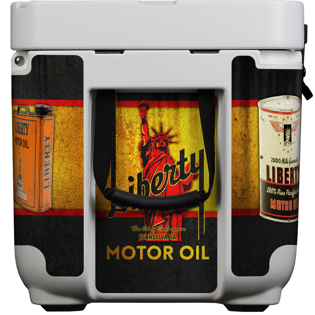 Liberty Rhino Vintage Fuel Brand Roto Molded Foam Injected 50 Litre Ice Box With Longest Ice Retention ES-50QT - Model ES-50FP-LIBERTY - KING CAVE