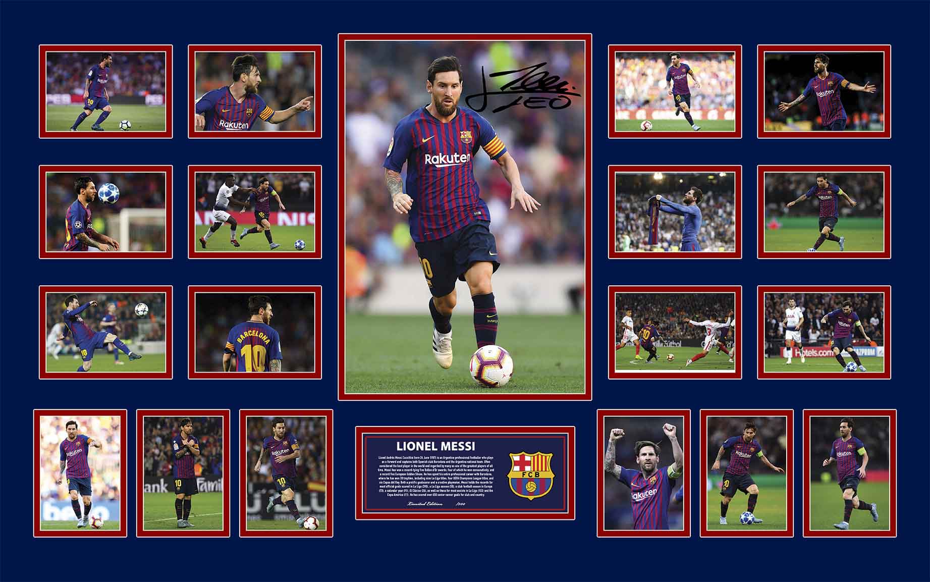 Lionel Messi Large Collage Framed - KING CAVE