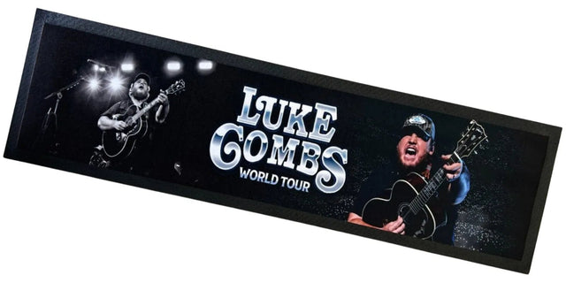 Luke Combs Premium Rubber-Backed Bar Mat Runner - KING CAVE