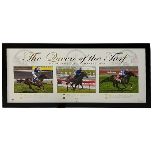 Makybe Diva "Queen of the Turf" Print Framed - KING CAVE