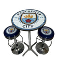 Manchester City FC Bar Table & Bar Stool Set - KING CAVE