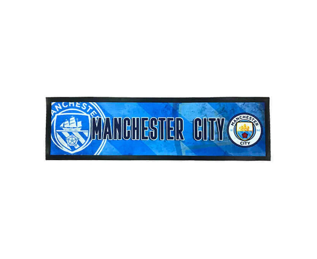 Manchester City FC Premium Rubber-Backed Bar Mat Runner - KING CAVE