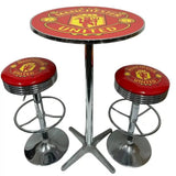 Manchester United FC Bar Table & Bar Stool Set - KING CAVE