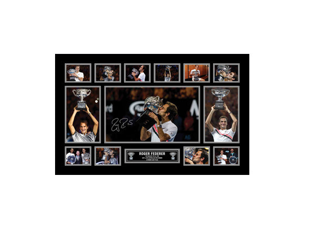 Roger Federer Large Collage Framed