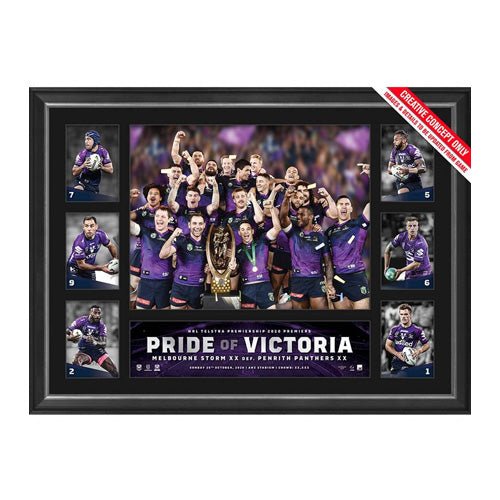 Melbourne Storm 2020 Premiers Tribute Frame - KING CAVE