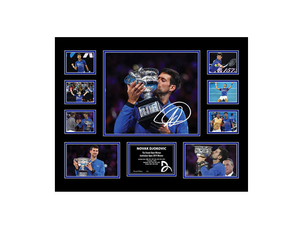 Novak Djokovic Collage Framed