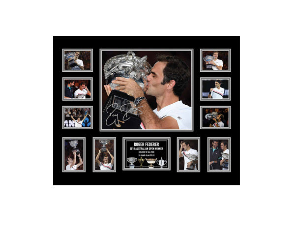 Roger Federer Collage Framed