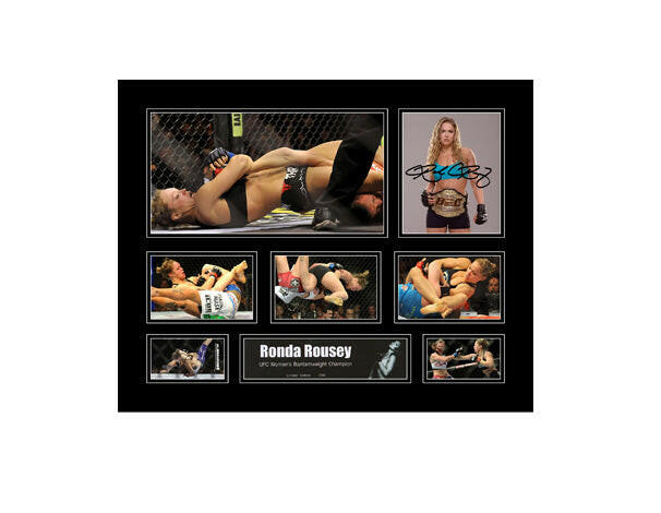 Ronda Rousey Collage Framed