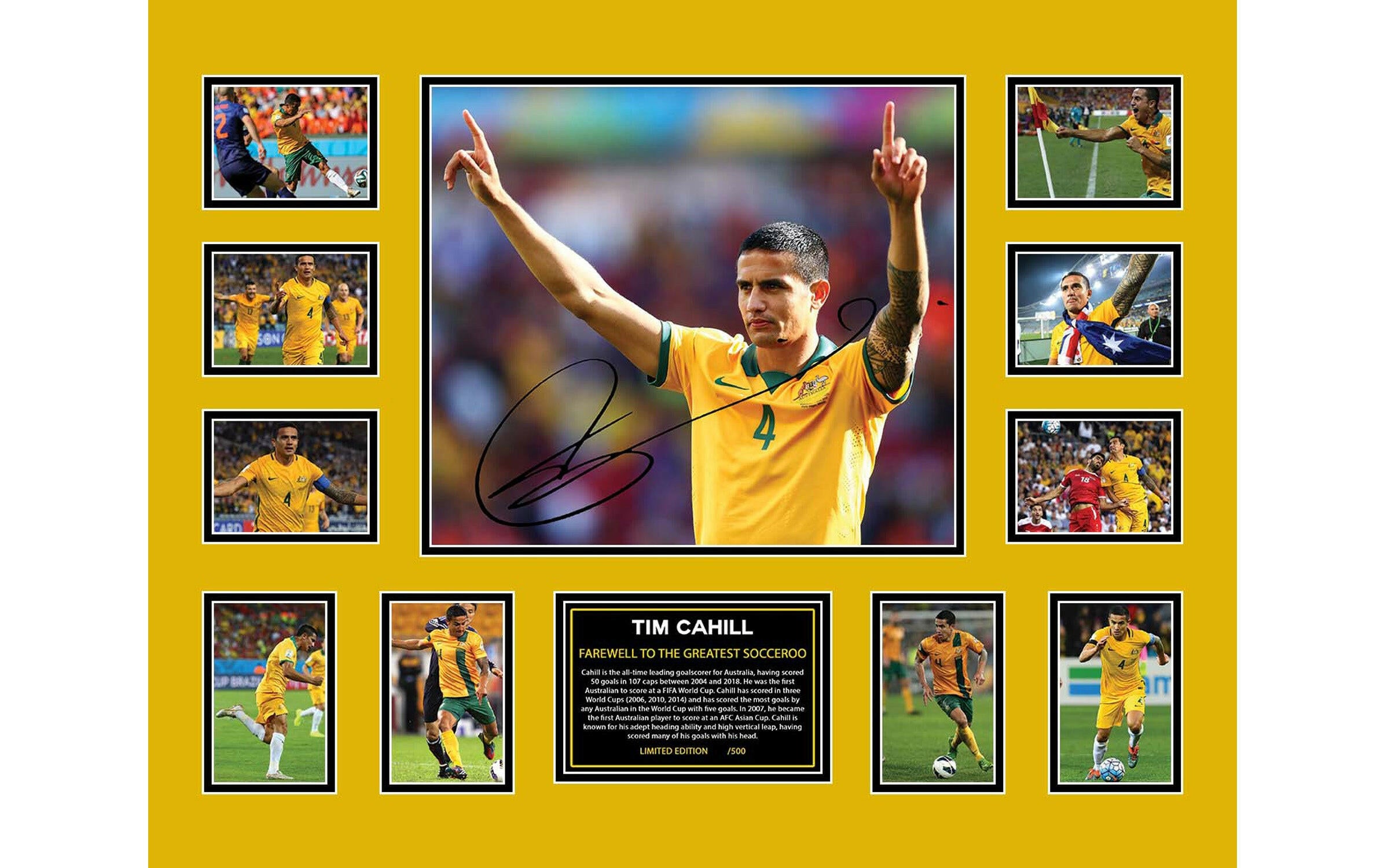 Tim Cahill Collage Framed