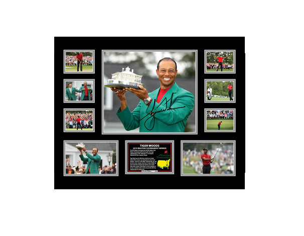 Tiger Woods Collage Framed